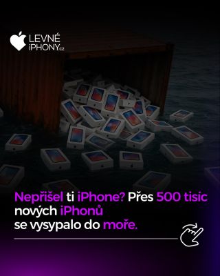 Nepřišel ti nový iPhone? Je možné, že teď plave někde v moři! 💀 Nákladní loď Evergeen ztratila přes 500 tisíc iPhonů v...