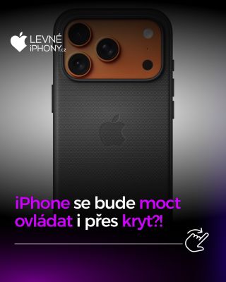 Apple prý vyvíjí kryty pro iPhone, které budou fungovat jako dotykové rozhraní — obsahují senzory reagující na dotyk, tlak...