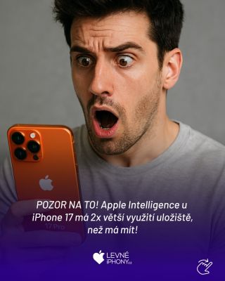 Pozor na to! ⚠️ Někteří uživatelé iPhonu 17 a výš si všimli, že jejich Apple Inteligence zvýšila 2x tolik využití paměti!...